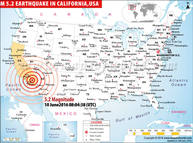 5.2-magnitude earthquake in California